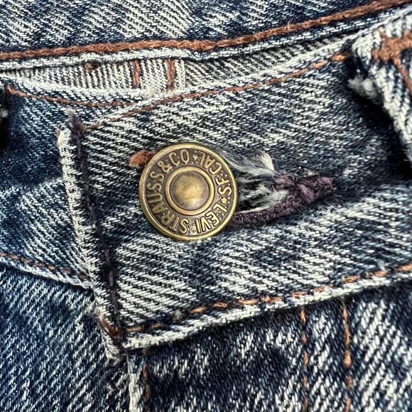 Vintage Levi’s 90s Rigid Denim Jeans WPL423 Beige Tab Made in Canada Women’s 0 - Picture 5 of 11